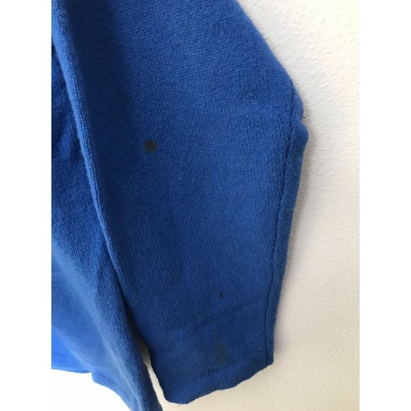 Vintage Gap Lambs Wool Mens XL Blue Sweater *6 - Picture 3 of 6